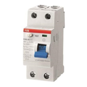 ABB 2CSF202001R1250 - Дифреле F202 AC-25/0,03 2-полюсне 25A 230V