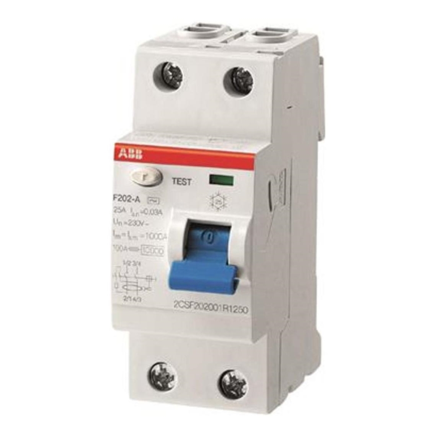 ABB 2CSF202101R1250 - Дифреле F202 A-25/0,03 2-полюсное 25A 230V