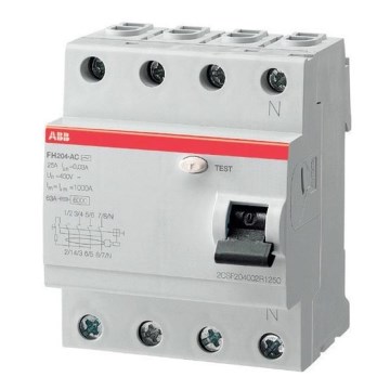 ABB 2CSF204102R1250 - Дифреле FH204 A-25/0,03 4-полюсное 25A 400V