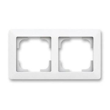 ABB 3901T-A00020 240 - Двухпостовая рамка ZONI матовая белая
