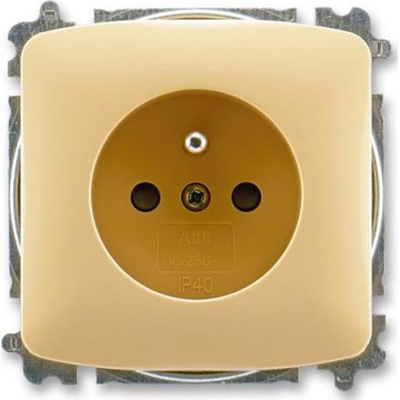 ABB 6619A-A06357 D - Электрическая розетка для дома без рамки TANGO 250V бежевого цвета