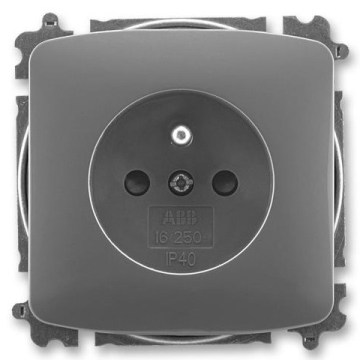 ABB 6619A-A06357 S2 - Розетка для дому без рамки TANGO 250V темно-сіра