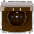 ABB 6619A-A06997 H - Домашня розетка без рамки TANGO 250V IP44 коричнева