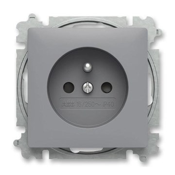 ABB 6619T-A06657 241 - Розетка бытовая без рамки ZONI 250V серая