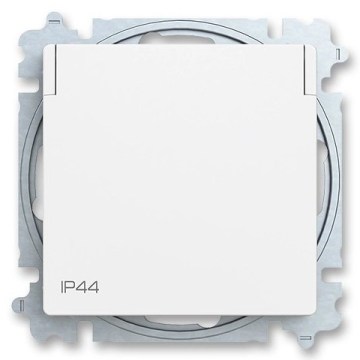 ABB 6619T-A06995 240 - Домашня розетка без рамки ZONI 250V IP44 матова біла