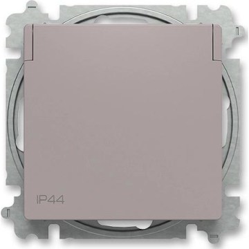 ABB 6619T-A06995 244 - Розетка для дому без рамки ZONI 250V IP44 сіробежевий