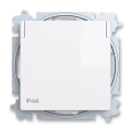 ABB 6619T-A06995 500 - Розетка для дому без рамки ZONI 250V IP44 біла