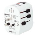 Адаптер для подорожей PRO Light USB AC45PD - для всього світу, UK+USA+AUS/CN USB A+C 45 Вт