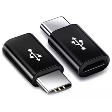 Адаптер Micro USB на USB-С чорний