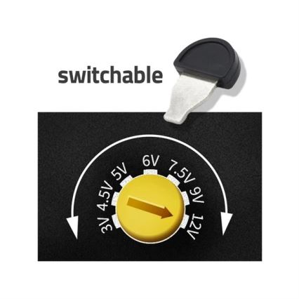 Адаптер живлення 600 мА 3–12 В