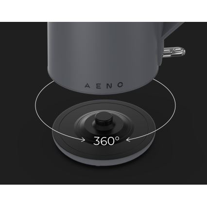 AENO - Електричний чайник 1,5 л 2200 Вт/230 В чорний