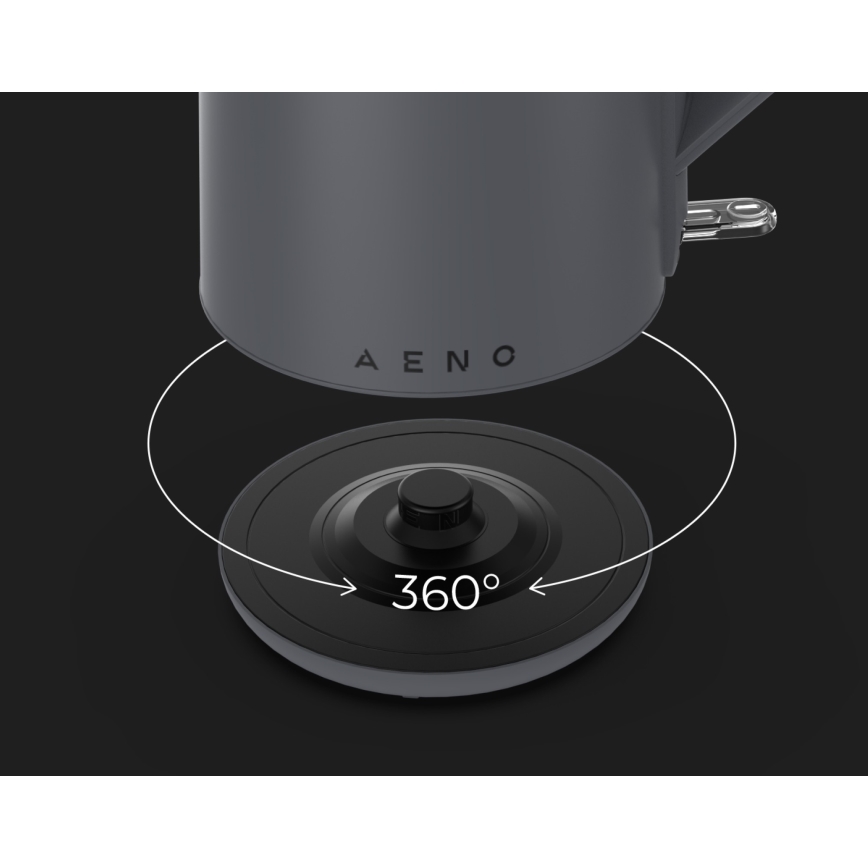 AENO - Електричний чайник 1,5 л 2200 Вт/230 В чорний