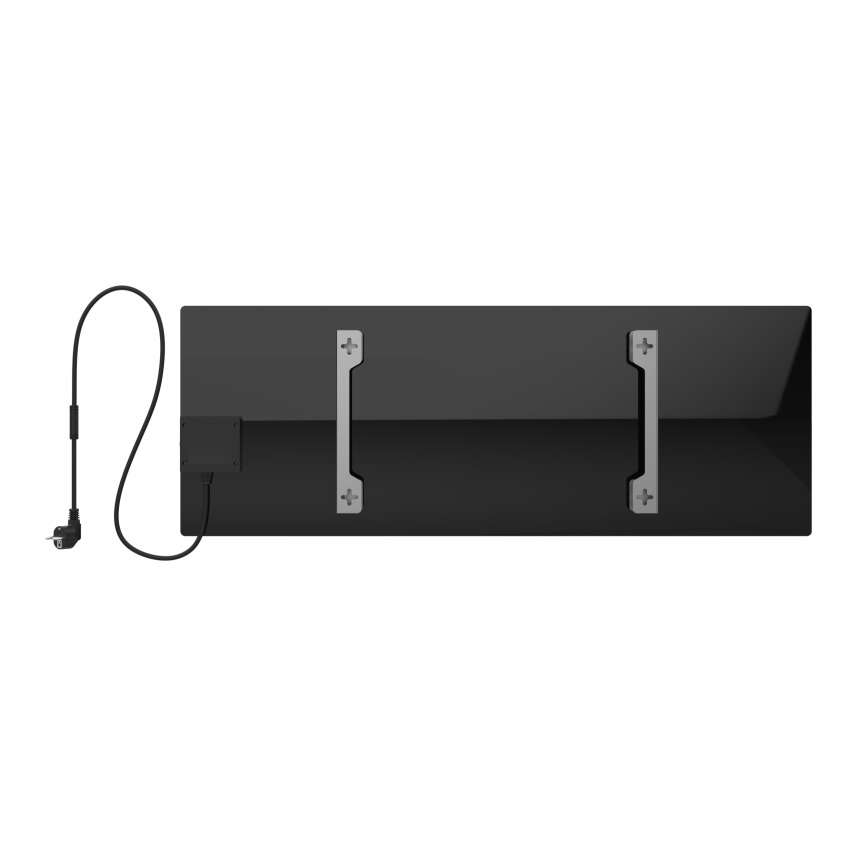 AENO - Розумна електрична інфрачервона панель 700W таймер/термостат IP44 Wi-fi чорний