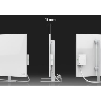 AENO - Розумна електрична інфрачервона панель 700W таймер/термостат IP44 Wi-fi білий