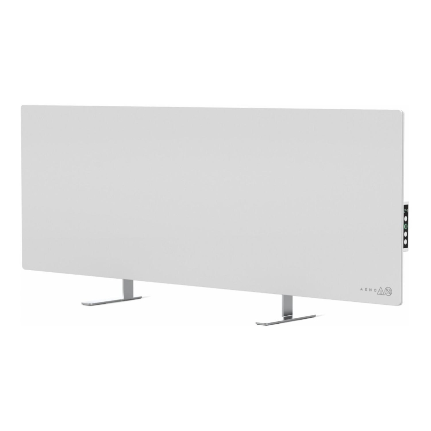 AENO - Розумна електрична інфрачервона панель з LED дисплеєм 700W таймер/термостат IP44 Wi-fi білий