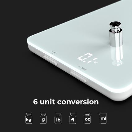 AENO - Розумні кухонні ваги 3xAAA Bluetooth