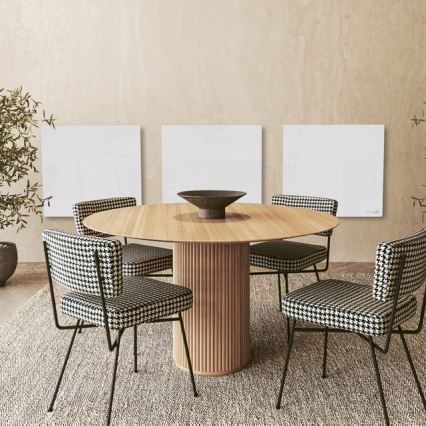 AENO - Розумний електричний інфрачервоний обігрівач-панель 500 Вт таймер/термостат Wi-Fi білий