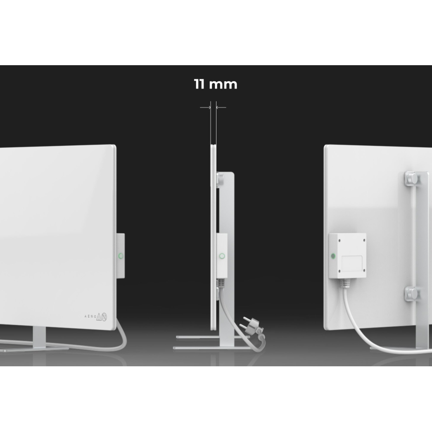 AENO - Умная электрическая инфракрасная панель 700W таймер/термостат IP44 Wi-Fi белый