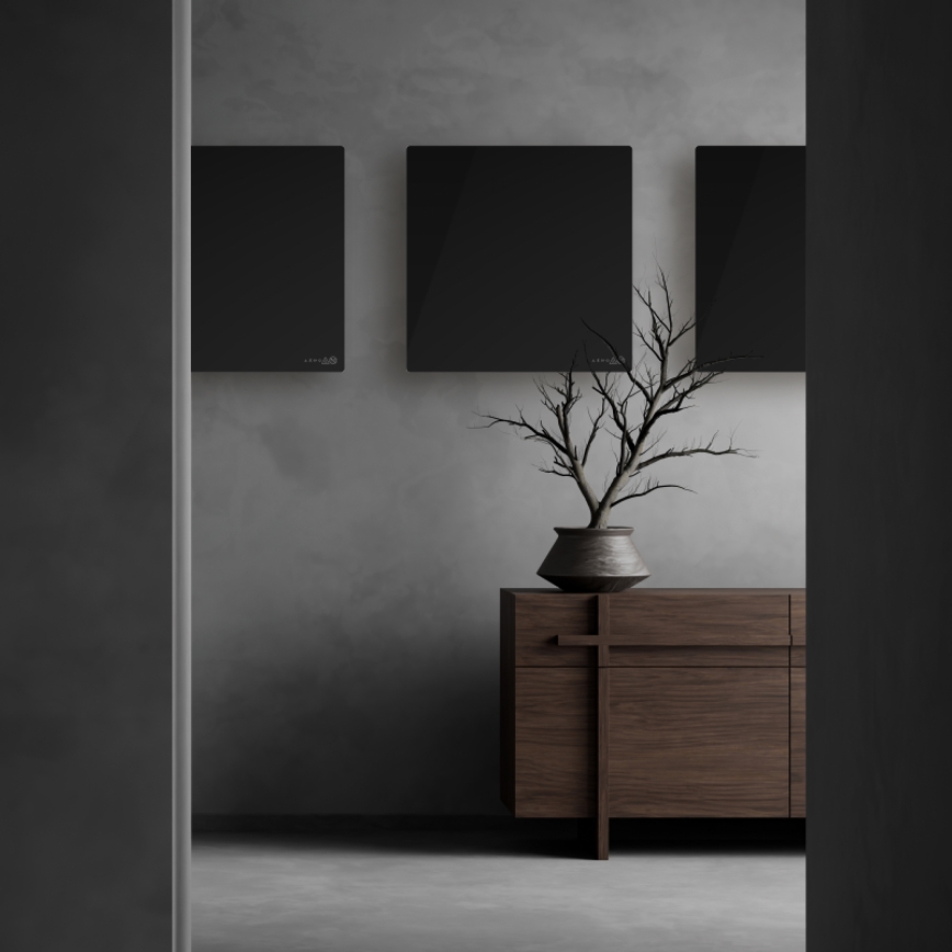 AENO - Умная электрическая инфракрасная панель 500 Вт с таймером/термостатом, Wi-Fi, белая