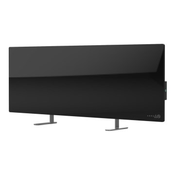 AENO - Умная электрическая инфракрасная панель со светодиодным дисплеем 700W таймер/термостат IP44 Wi-Fi черный