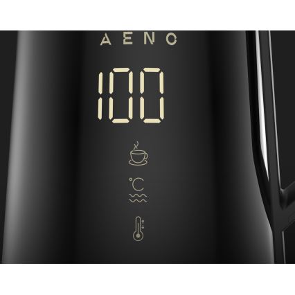 AENO - Умный электрический чайник с LED-дисплеем 1,7 л 2200 Вт/230 В черный