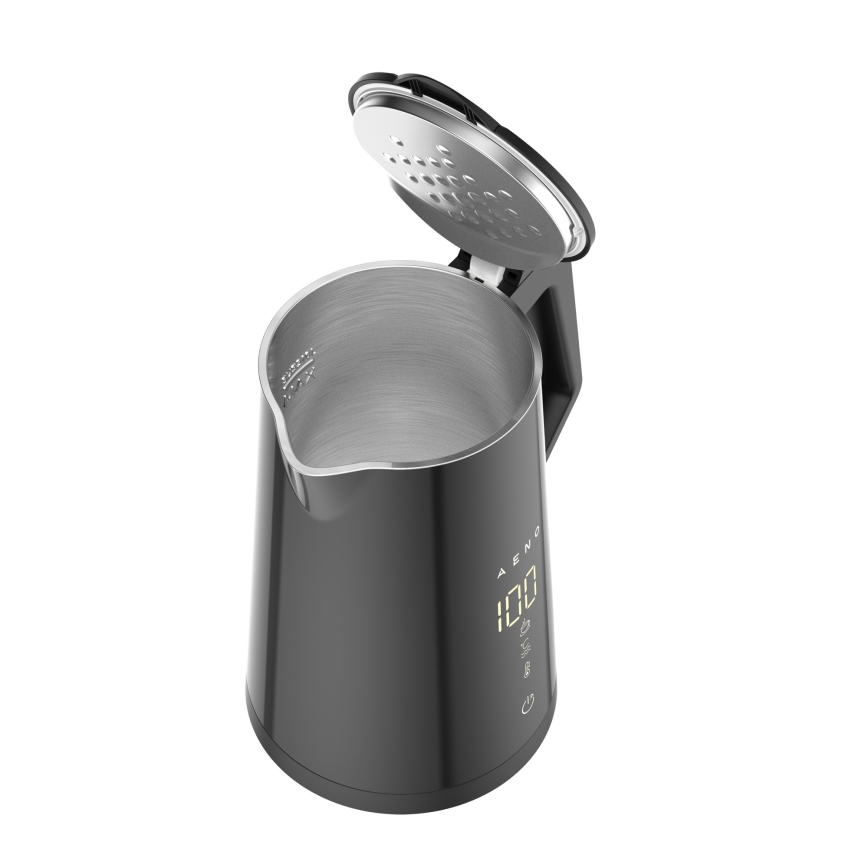 AENO - Умный электрический чайник с LED-дисплеем 1,7 л 2200 Вт/230 В черный