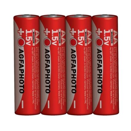 4 шт. Цинкова батарея AA 1,5V
