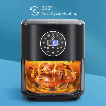 Aigostar - Аеро-фритюрниця 1500W/230V 3,5л чорний