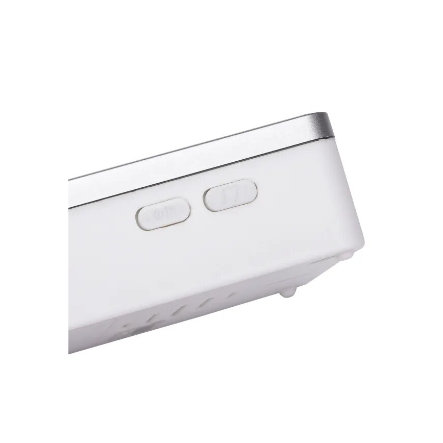 Aigostar - Беспроводной дверной звонок 3xAA/12V IP44 белый/серебристый