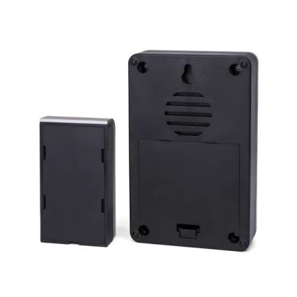 Aigostar - Беспроводной дверной звонок 3xAA IP44 черный/медный