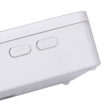 Aigostar - Беспроводной дверной звонок 3xAA/12V IP44 черный/белый