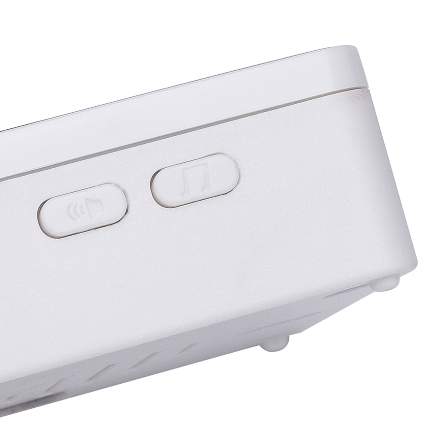 Aigostar - Беспроводной дверной звонок 3xAA/12V IP44 черный/белый