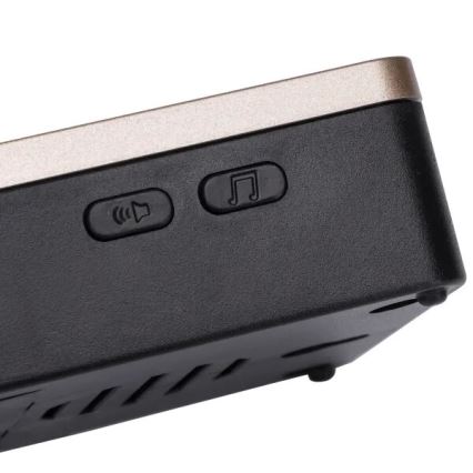 Aigostar - Беспроводной дверной звонок 3xAA/12V IP44 черный/медный