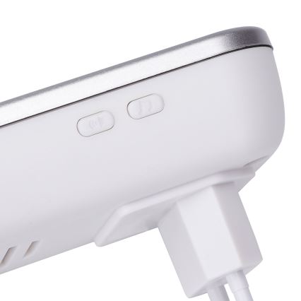 Aigostar - Бездротовий дверний дзвінок для розетки 230 В/12 В IP44 білий