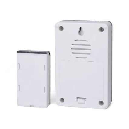 Aigostar - Бездротовий дзвінок 3xAA/12V IP44 білий/сріблястий