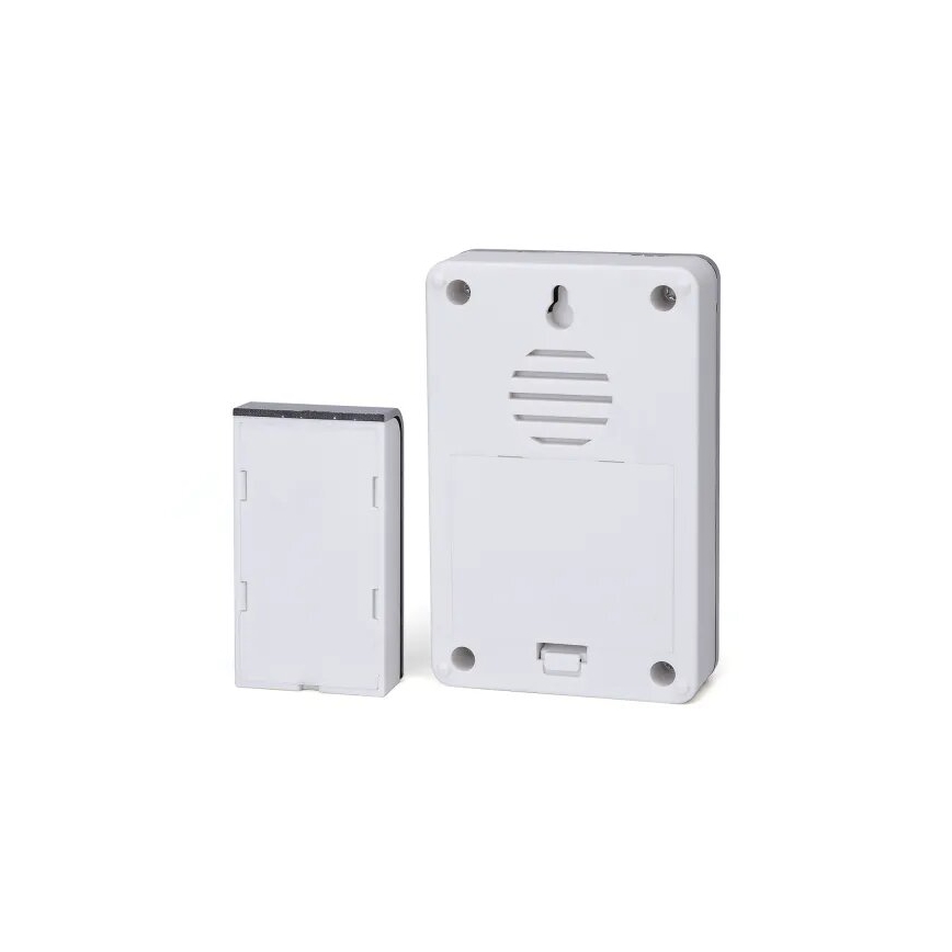 Aigostar - Бездротовий дзвінок 3xAA/12V IP44 білий/сріблястий