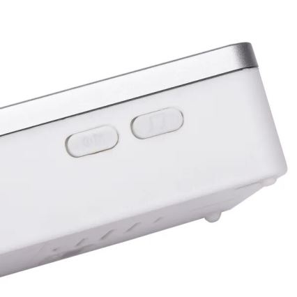 Aigostar - Бездротовий дзвінок 3xAA/12V IP44 білий/сріблястий