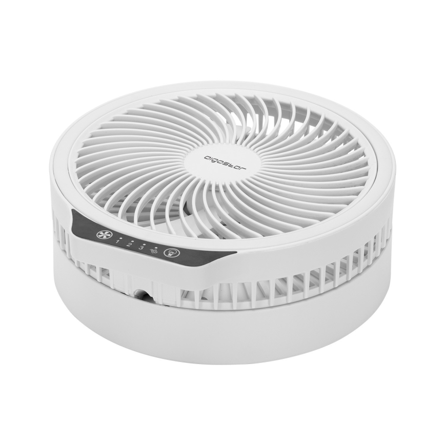 Aigostar - Бездротовий складний LED вентилятор з USB портом 6,5W/5V