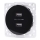 Aigostar - безрамочная USB-розетка питания 2x USB-A, чёрная