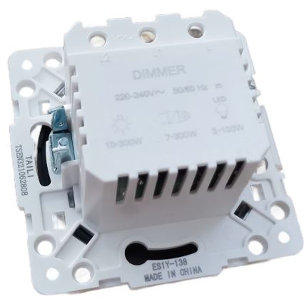 Aigostar - Безрамковий регулятор яскравості 250V/10A чорний