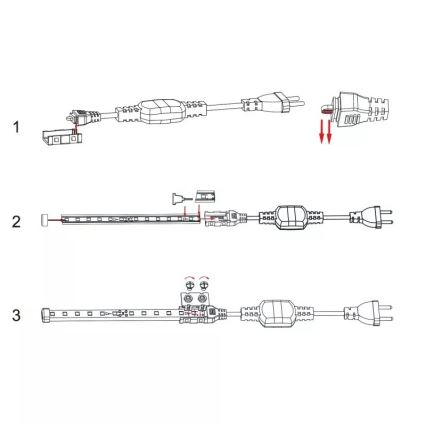 Aigostar - Блок живлення для LED-стрічок 8 мм 600 Вт/230 В білий
