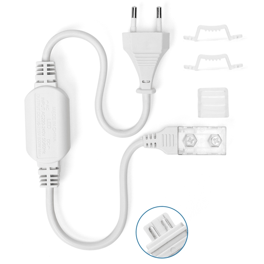 Aigostar - Блок живлення для LED-стрічок 10 mm 600W/230V білий