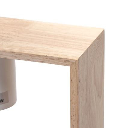 Aigostar - Деревянная люстра на тросе 1xE27/60W/230V сосна