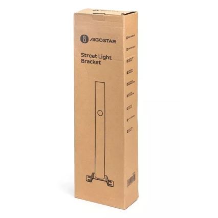 Aigostar - Держатель для уличного фонаря 48,9 см черный