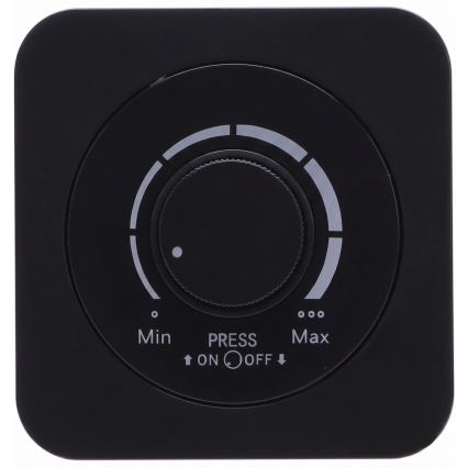 Aigostar - Диммер с рамкой 250V/10A чёрный
