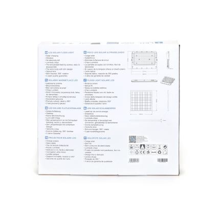 Aigostar - Светодиодный солнечный прожектор с регулировкой яркости LED/200W/3,4V 20000 mAh IP65 + пульт дистанционного управления
