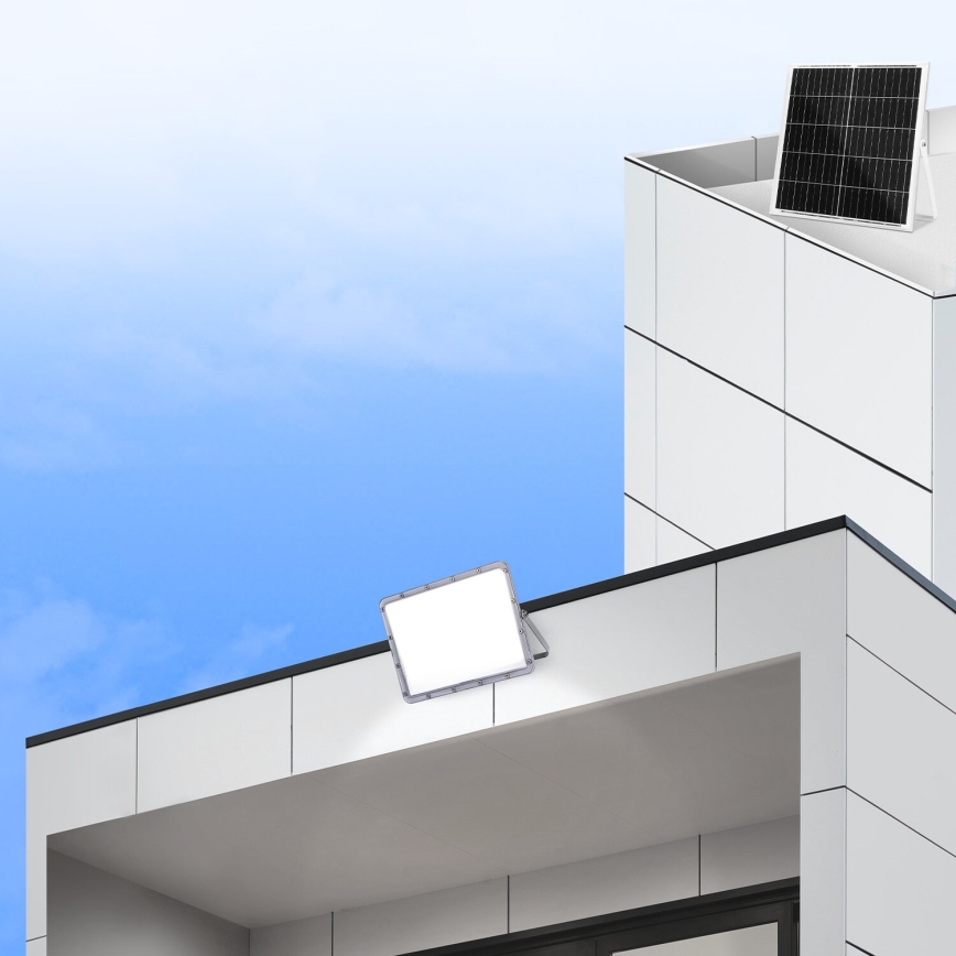 Aigostar - Диммируемый светодиодный солнечный прожектор LED/200 Вт/3,2 В IP65 20000 мАч + пульт дистанционного управления