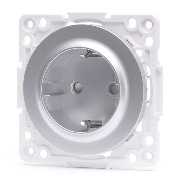Aigostar - Домашня розетка без рамки SCHUKO 250V/16A срібляста