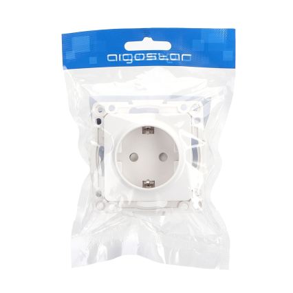Aigostar - Домашня розетка без рамки SCHUKO 250V біла