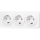 Aigostar - Домашня розетка з рамкою 3Z SCHUKO 250V/16A біла